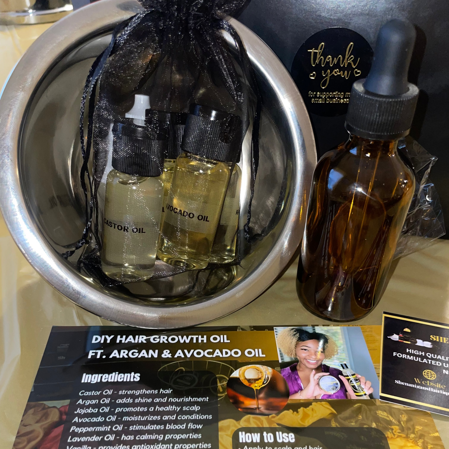 DIY Hair Growth Oil Box