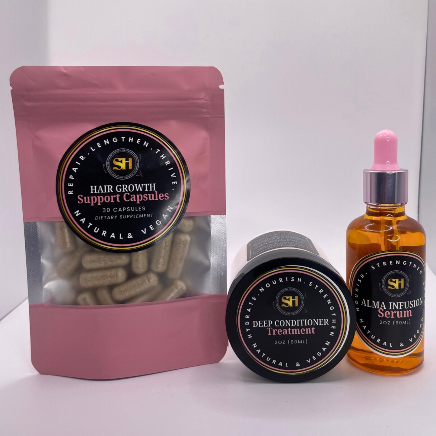 Hair Growth Bundles: Plant Care System
