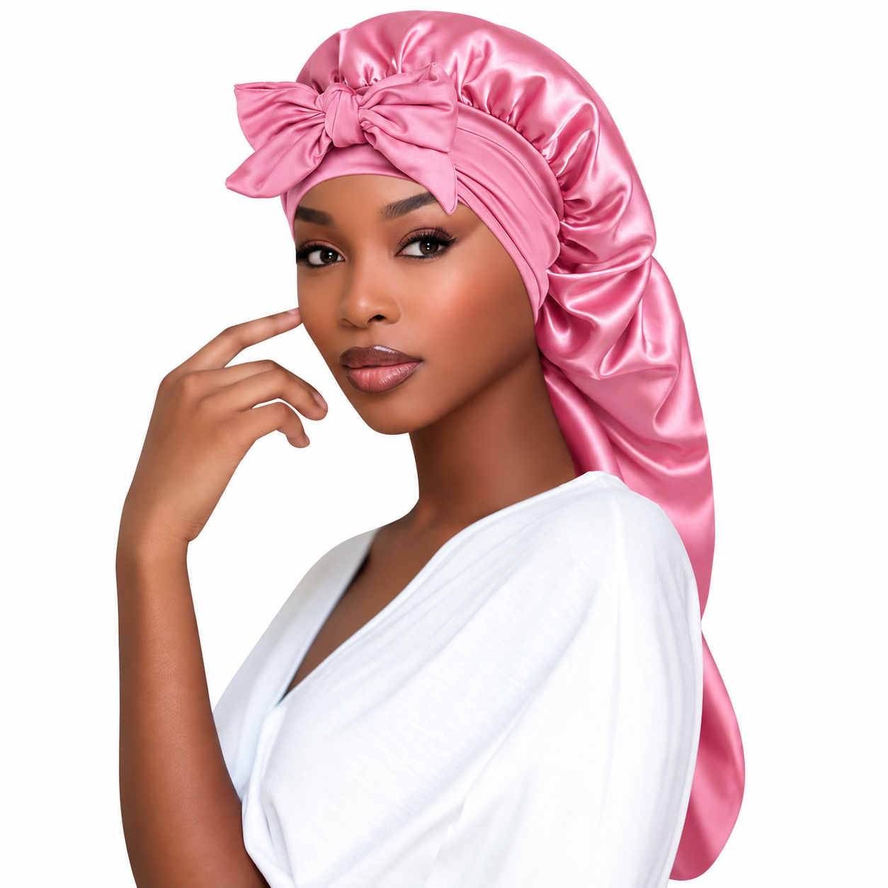 Long Satin Bonnets