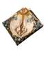 Alice in Wonderland inspired hair scarf with intricate patterns on a white background