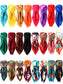 Collection of colorful satin hair scarves in various patterns on a white background