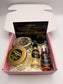 Set of Hair care product bundle including Amla infusion serum, rosemary leave in spray, shampoo bar, Glow and grow butter
