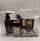 Set of Hair care product bundle including Brown Sugar Hair oil, Brown Sugar Butter, Moisturizing shampoo, and edge brush/detangling brush