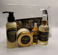 Set of Hair care product bundle including 1oz Glow and Grow oil, Rosemary leave in spray, Peppermint moisturizing shampoo, glow and grow butter, 