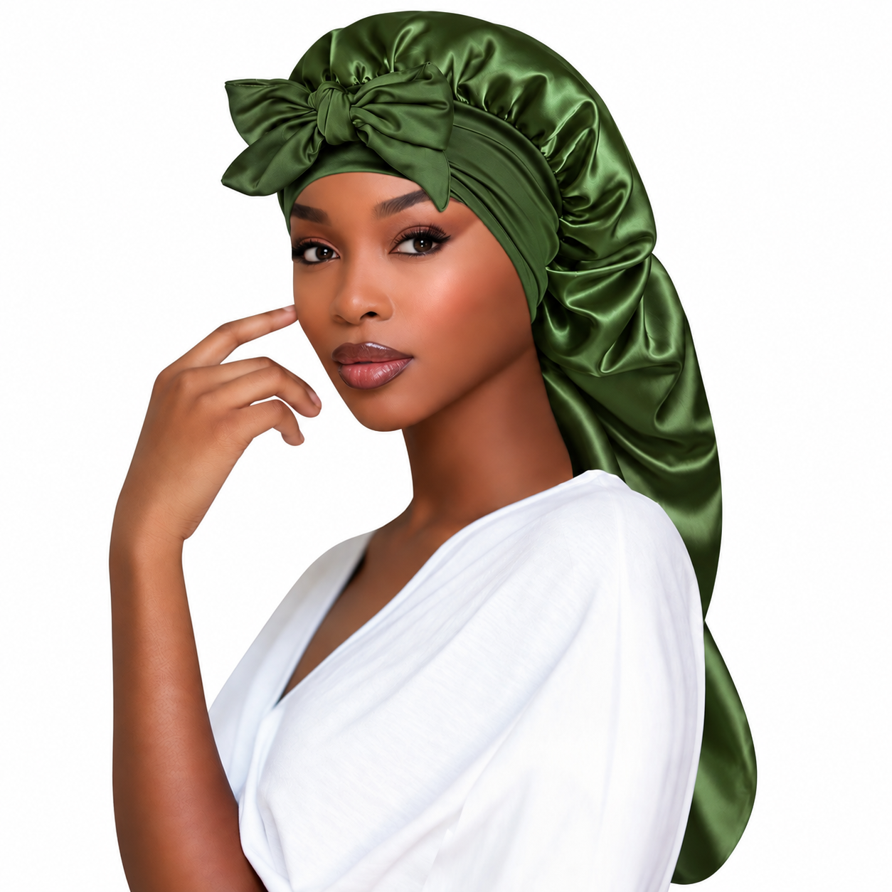 Long Satin Bonnets
