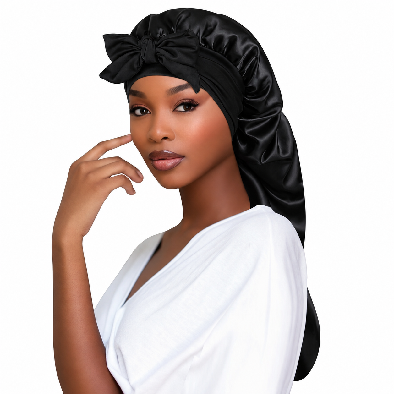 Long Satin Bonnets